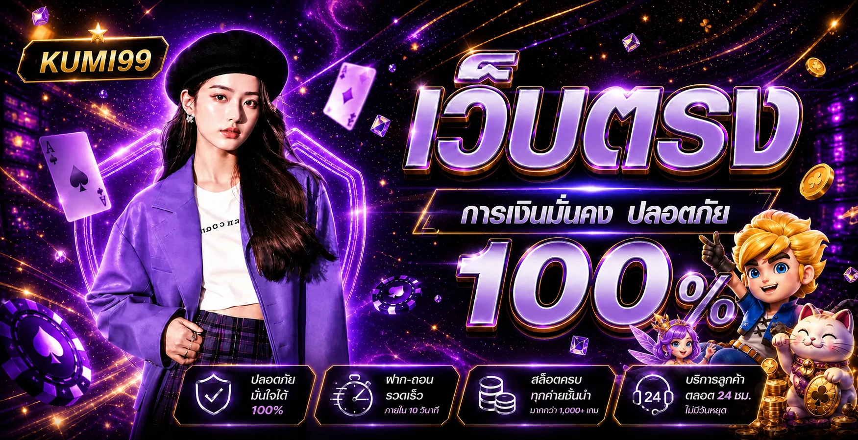 แบนเนอร์ KUMI99 ทางเข้าและระบบบริการออนไลน์